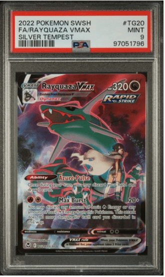 PSA 9 Rayquaza VMAX TG20/TG30 Full Art - CardStop Cards