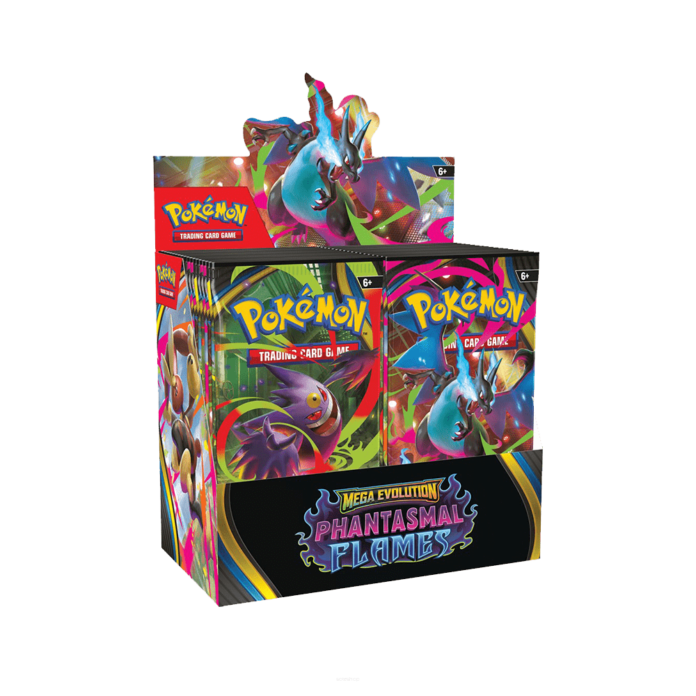 Pokémon TCG: Mega Evolution – Phantasmal Flames Booster Box (Sealed) – 36 Packs - CardStop Cards