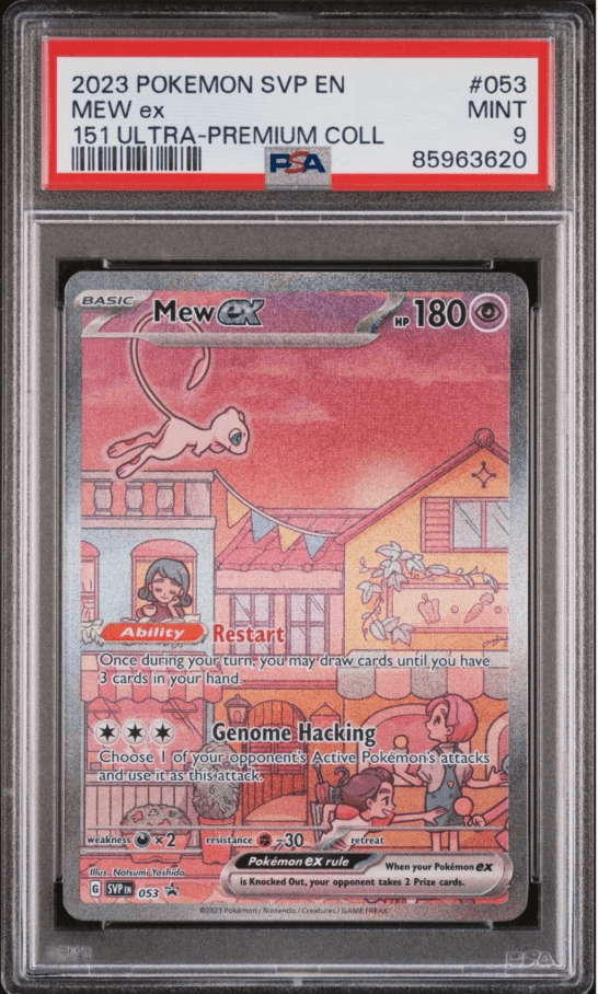 PSA 9 Mew ex 053 Black Star Promo Scarlet & Violet 151 Super Premium Collection - CardStop Cards
